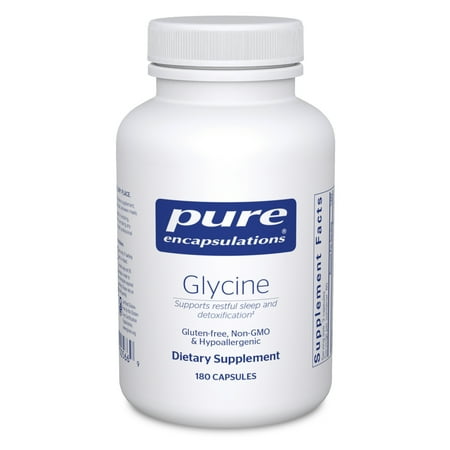 Pure Encapsulations Glycine - Supports Restful Sleep & Liver Detox* - Liver Supplement - Vegan & Gluten-Free - 180 Capsules