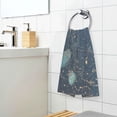 thumbnail image 3 of Yayeee 100% Cotton Hand Towels for Bathroom 16" x 28" Soft Absorbent Kitchen Towel, Dark Star Map, 3 of 7