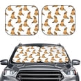 thumbnail image 2 of Goofa German Shepherd Dog Pattern 2 Piece Car Windshield Sun Shade Foldable | Front Windshield Shade for Sun, Heat and UV Rays | Sunshade for Car Front Window-Small, 2 of 7