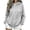Gray, variant on Women's Jogger Full Zip Hoodies Casual Long Sleeve Hooded Sweatshirt Fall Jacket Outerwear Orange M Fashion