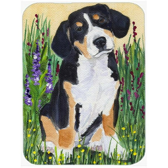 Carolines Treasures Entlebucher Mountain Dog Glass Cutting Board Large 12H x 16W multicolor