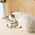 thumbnail image 3 of Cuencos para gatos, juego de cuencos de cerámica para comida y agua para cachorros, cuencos para mascotas en interiores con soporte, 3 of 5