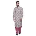 thumbnail image 2 of Atasi Mens Rayon Pathani Kurta Solid Salwar Set Printed Punjabi Kurta For Men, 2 of 5