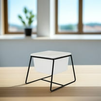 SOPOTUTU Ceramic Planter Pot Black, Indoor Outdoor Flower Pot for Small Plants, 1 Set