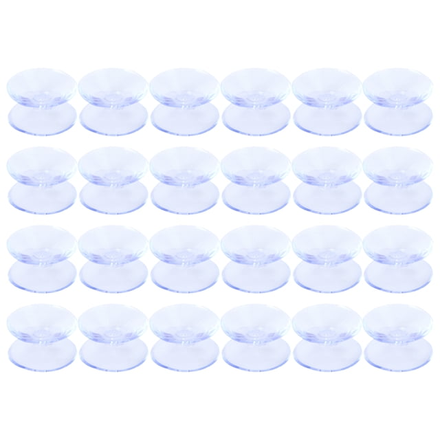 24pcs Double Face Ventouses Verre Pare-Chocs Verre Espaceurs de Table