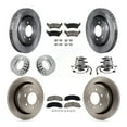 thumbnail image 1 of Transit Auto Ensemble de Roulement de Moyeu avant Arrière Rotor de Frein à Disque et Coussin Céramique (10 Pcs) pour Voiture 2018-2020 Ford F-150 RWD avec Stationnement Manuel - Côté Gauche Droit (Conducteur Passager) KBB-129762, 1 of 10