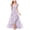 Light Purple, variant on Girls Comfortable and Breathable Summer Dress Fashionable and Elegant Floral Dress (5-14Y)