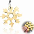 thumbnail image 1 of Portable Snowflake Tool, Bottle Opener Screwdriver, Portable Stainless Steel, 18, 1 of 5