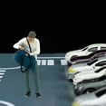 thumbnail image 3 of Minifigura de diorama a escala 1/64, escenario de tren y carretera, decoración de escritorio, accesorios y suministros look bolso hombre blanco, 3 of 7