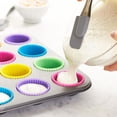 thumbnail image 4 of Reusable Baking Cups, 30 Pieces Non-Stick Cupcake Molds Silicone Cups for Muffin and Cupcake(Colorful), 4 of 8