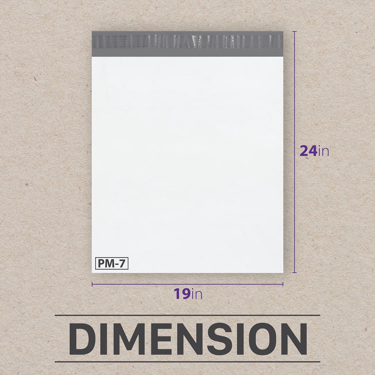 Fosmon 19x24 (50 Pack) Large Poly Mailers, Self-Seal Tear-Proof Waterproof Strong Adhesive Shipping Envelopes Bags for Clothing, Business Suppliers