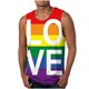 thumbnail image 1 of Hombres Impresión Casual sin Mangas Suéter Cuello Redondo Tanque Deportivo, 1 of 4