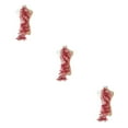 thumbnail image 4 of Guardoinrt Costumes With Unique Lace Applique Patch Beautiful Florals Applique Patch Wine red 3Set, 4 of 6