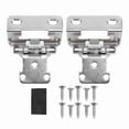 thumbnail image 2 of Self Closing Cabinet Hinge Semi Wrap Overlay Cupboard Hinge 1/2 Inch Enhanced Safety Steel Semi Wrap Overlay Cupboard Door Hinge for Kitchen Bathroom RV Boat, 2 of 7