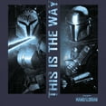 thumbnail image 2 of Women's Star Wars: The Mandalorian Din Djarin and Bo-Katan Kryze This is the Way Graphic Tee Navy Blue Large, 2 of 4