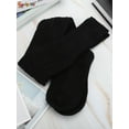 thumbnail image 5 of Spencer Womens Thigh High Socks Extra Long Knit Warm Winter Over The Knee Long Boot Stockings - Black, 5 of 8