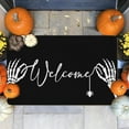 thumbnail image 5 of AuroraX Halloween Outdoor Rug Spooky Non-Slip Backing Soft Bath Mat Rug Minimalist 15x23 Inch, 5 of 7