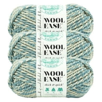 Lion Brand Yarn Wool-Ease Thick & Quick Rapids Super Bulky Acrylic, Wool Multi-color Yarn 3 Pack