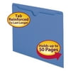 Smead Colored File Jackets w/Reinforced 2-Ply Tab, Letter, 11pt, Blue, 100/Box -SMD75502