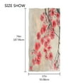 thumbnail image 4 of Ryvnso Retro Cherry Flowers on Branch Oversized Beach Towel Microfiber Bath Blankets Swimming Fitness 37" x 74", 4 of 5