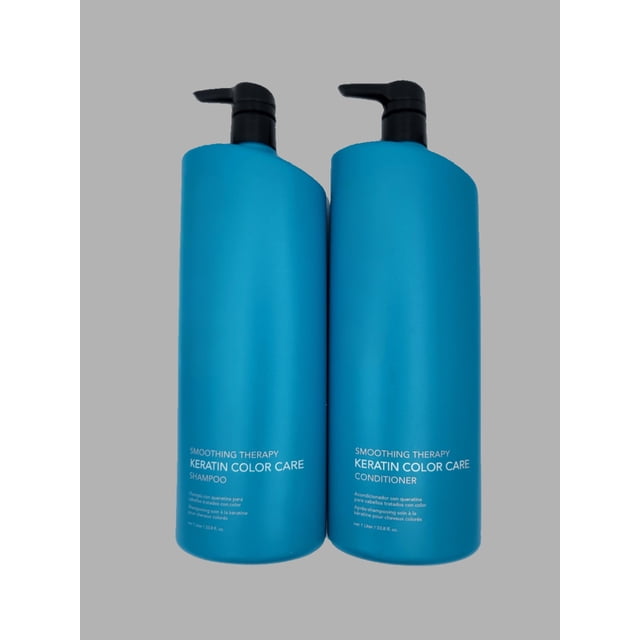 Juego de champú y acondicionador de terapia suavizante Keratin Color Care, 33,8 onzas