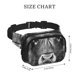 thumbnail image 4 of Easygdp Geometric Bull Design Fanny Packs para Mujeres y Hombres, Bolsa de Cinturón, Bolsos de Cruz para Trabajo/Correr/Senderismo, 4 of 9