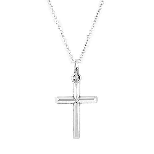 Ritastephens Ritastephens Sterling Silver Baby Cross Pendant Kids