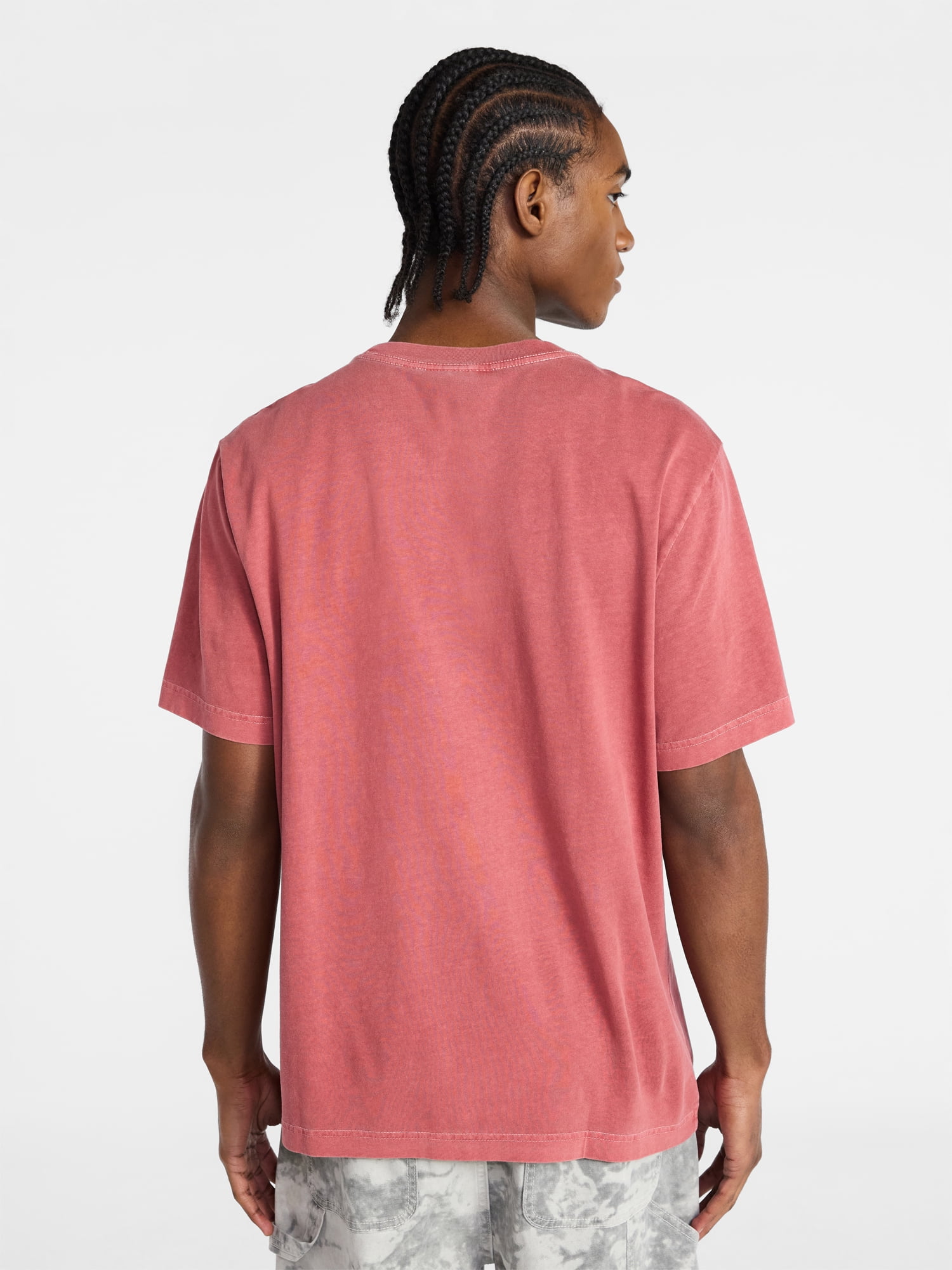 No Boundaries Standard Fit Cotton Tee with Short Sleeves, Men's and Big Men's XS-5XL