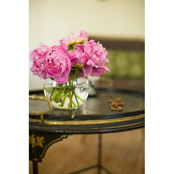 Gango Home Decor Peonies in the Parlor by Karyn Millet (Printed on Paper); One 24x36in Fine Art Paper Giclee Print