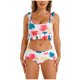 thumbnail image 1 of Moda mujer estampado Bikini Push-Up Pad traje de baño traje de baño conjunto de ropa de playa Fridja  nalpqowj57302, 1 of 8
