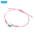 thumbnail image 3 of Uxcell Cheerleader Gifts, 20 Pcs Cheer Bracelet Cheerleading Charm Bracelet, Pink, 3 of 6