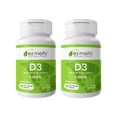 thumbnail image 2 of (2 pack) EZ Melts Dissolvable Vitamin D3 5,000 IU, Sugar-Free, 3-Month Supply - 2 Pack, 2 of 8