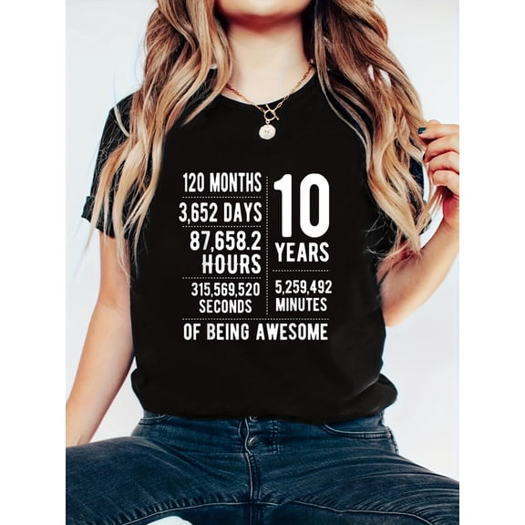 10th Birthday Idea For Boys & Girls Funny 10 Years Old T-Shirt
