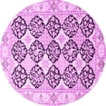 thumbnail image 1 of Ahgly Company Indoor Round Persian Pink Traditional Area Rugs, 6' Round, 1 of 4