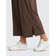 thumbnail image 3 of CRZ YOGA Lightweight Wide Leg Cropped Pants for Women 25" Casual Travel Work Sweatpants Summer, 3 of 4