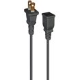 thumbnail image 7 of chalian Black Extension Cord 10 Feet 2 Prong Extension Cords Thin for Outdoor Use Indoor Use with Single Outlet - Ideal for Holiday Lights, Lamps, Cameras, Appliance (1 Pack), 7 of 7