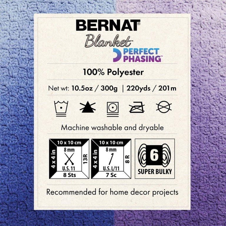 Bernat Blanket Perfect Phasing Yarn, Dark Blue, 4 Pack photo 8