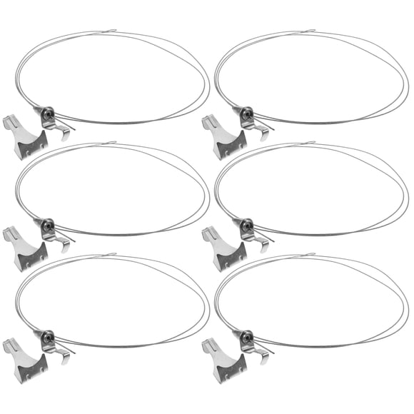 SHOWERORO 6Jgo Kit De Suspensión Con Cables Y De Para Cuadros En Pared Plata