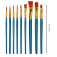 thumbnail image 2 of Paint Brush Kit 10pcs Artist Paint Brushes with Long Handle Soft Bristles, 2 of 8