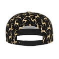 thumbnail image 2 of Hirioo Elegant Gold Moose for Baseball Cap Men Cap Flat Brim for Men Women Teens Adjustable Baseball Cap, 2 of 7