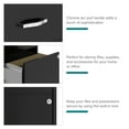 thumbnail image 2 of Space Solutions 18" Deep 2 Drawer Letter Width Vertical File Cabinet with Accessory Drawer, Black, 2 of 16