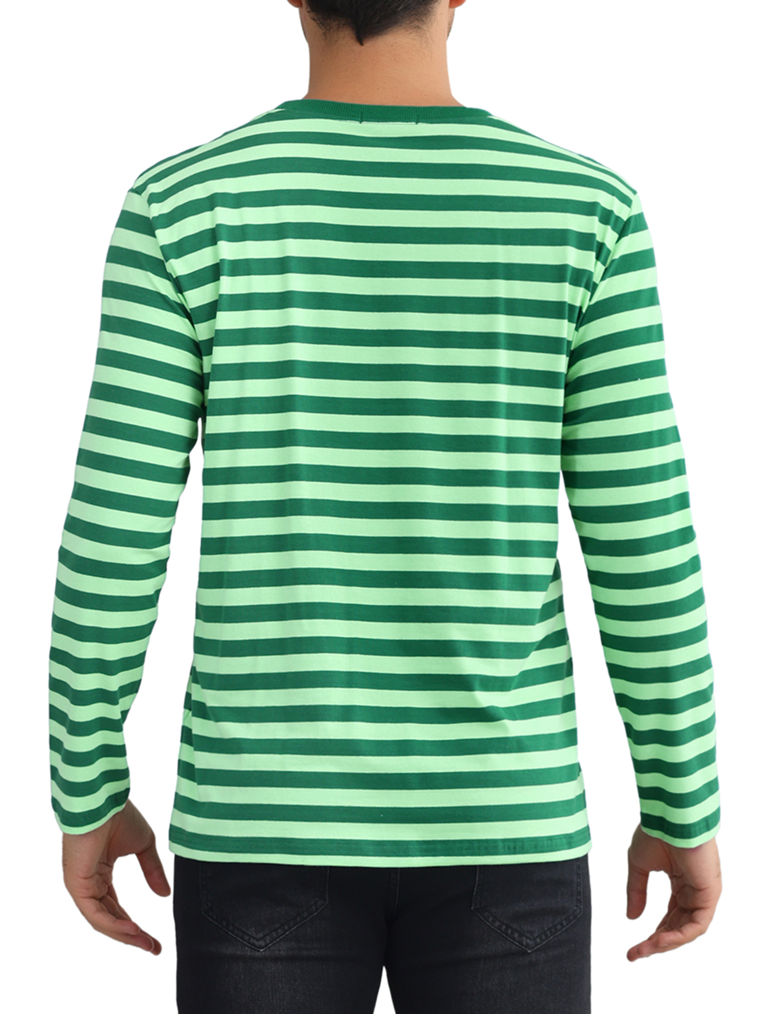 INSPIRE CHIC Striped T Shirts for Men's Stripes T-Shirt Long