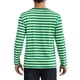 thumbnail image 3 of Camisetas de rayas INSPIRE CHIC para hombres, camiseta de manga larga casual, talla XL, verde y blanca, 3 of 6