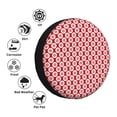 thumbnail image 4 of Naloa Snowflakes PVC Leather Spare Tire Wheel Cover Spare Tire Cover, for Car Truck SUV Camper Trailer Universal Fit(14-17in)-14 inch, 4 of 6
