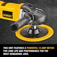thumbnail image 3 of Pulidora de búfer DEWALT DWP849X, 7-9 pulgadas, 12 A, 0-3500 RPM, con cable, 3 of 9