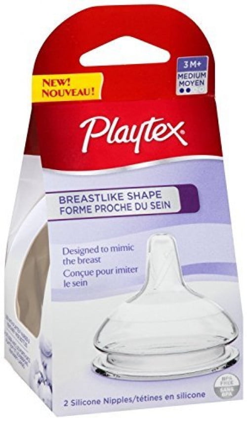 playtex bottle nipples medium flow