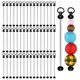 thumbnail image 1 of Llavero con abalorios PEUTIER, metal negro, 50 unidades (8,5 cm), 1 of 6