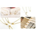 thumbnail image 6 of JAHH Initial Necklace New Simple Letter Pendant Titanium S-teel Women's Personality with 26 Letter Gold Colorless Collarbone Chain Initial Letter Charm Necklaces, 6 of 9