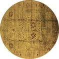 thumbnail image 1 of Ahgly Company Indoor Round Oriental Brown Industrial Area Rugs, 6' Round, 1 of 4