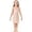 A-Beige430, variant on WhouRiu Little Girl Outfit Set Elegant Sleeveless Lightweight Satin Nightgown Children Soft Silk Sleepwear Robe,1-Piece Beige,Size 5-6 Y